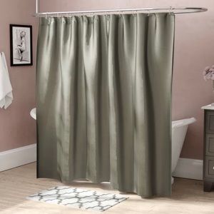 Faux Silk Single Shower Curtain